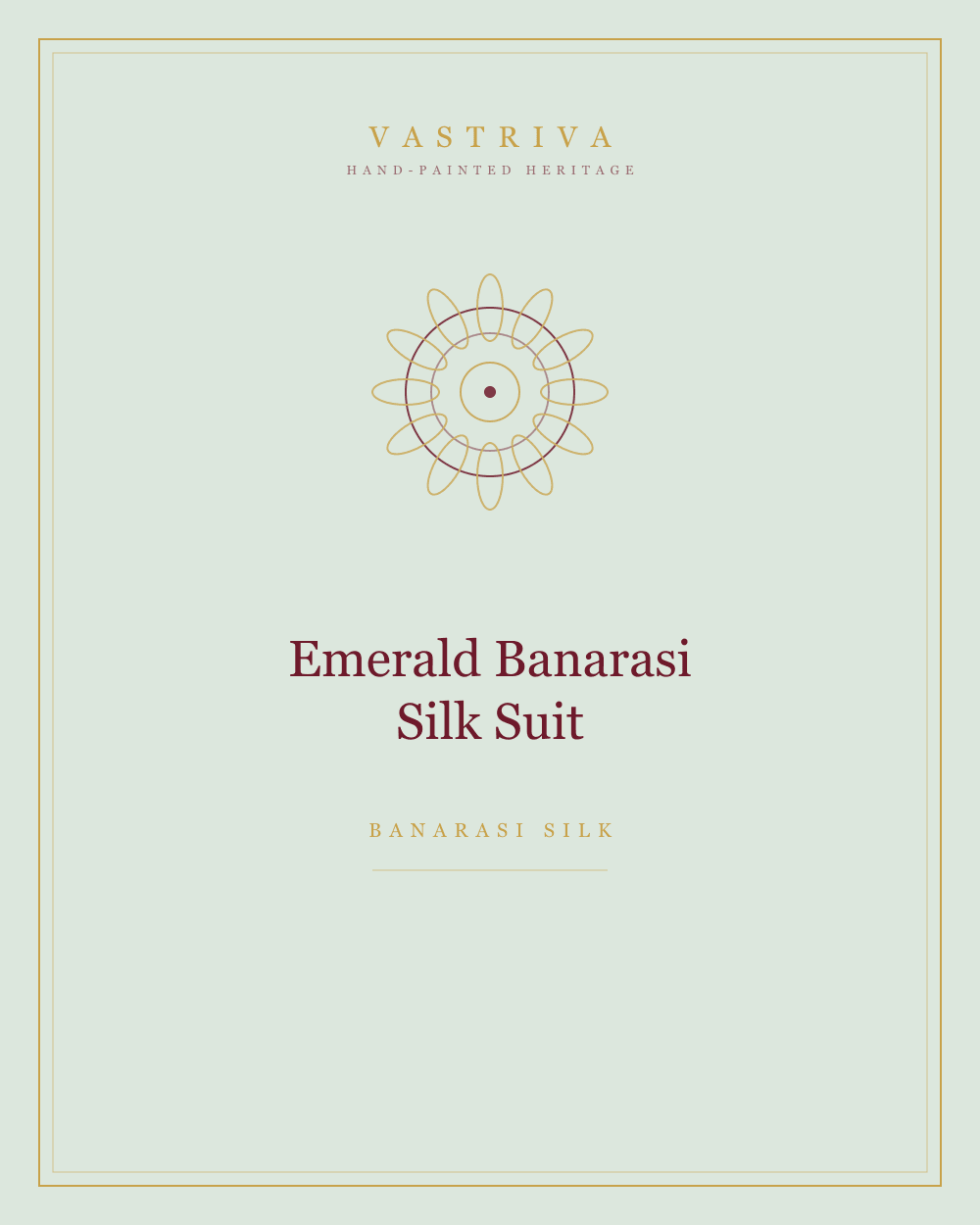 Emerald Banarasi Silk Suit